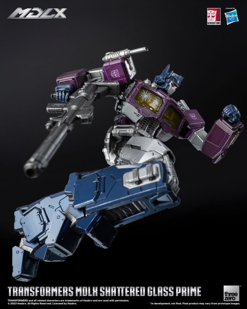 threezero MDLX Shattered Glass Optimus Prime Official Transformers